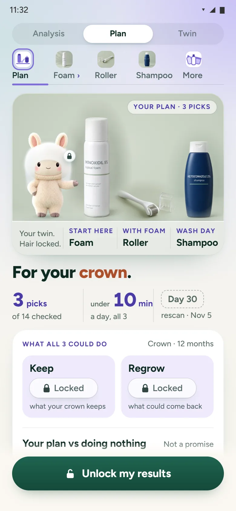 Latest Plan prototype, For your crown